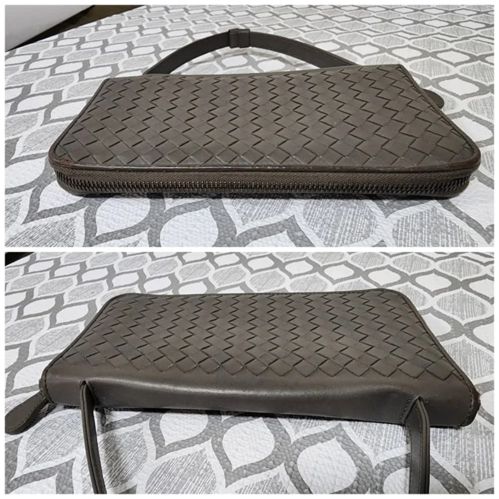 Authentic Bottega Veneta Intrecciato Leather Travel Organizer Grey - Picture 7 of 14